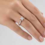 0.60 Karat F Rengi HRD Uluslararası Sertifikalı Valentine Model Tektaş