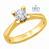 0.60 Karat F Rengi HRD Uluslararası Sertifikalı Valentine Model Tektaş