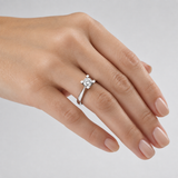 0.60 Karat F Rengi HRD Uluslararası Sertifikalı Valentine Model Tektaş