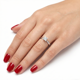 0.70 Ct. Kelebek Tasarım Tektaş Yüzük, 14 Ayar Altın