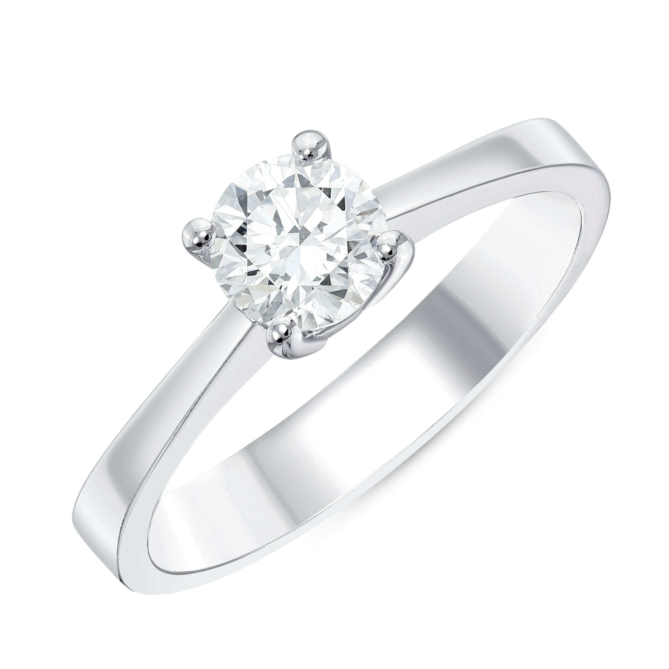 0.70 Ct. Doğal Pırlanta Tektaş ‘Klasik’ Tasarım Yüzük 14 Ayar Altın