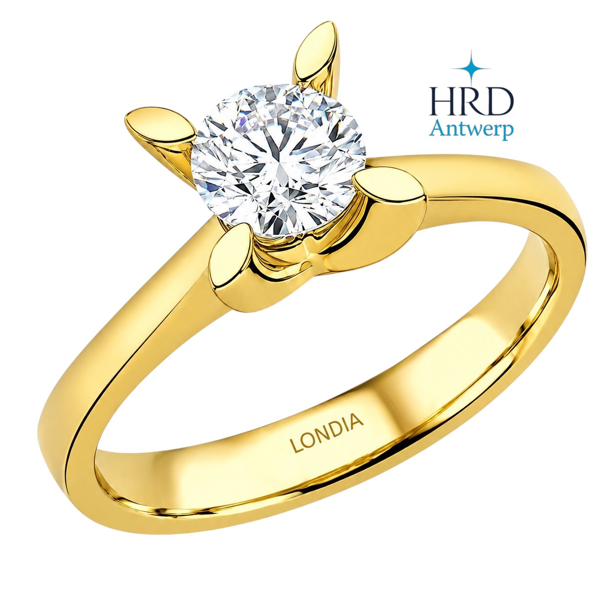 0.70 Karat F Rengi HRD Uluslararası Sertifikalı Kelebek Model Tektaş