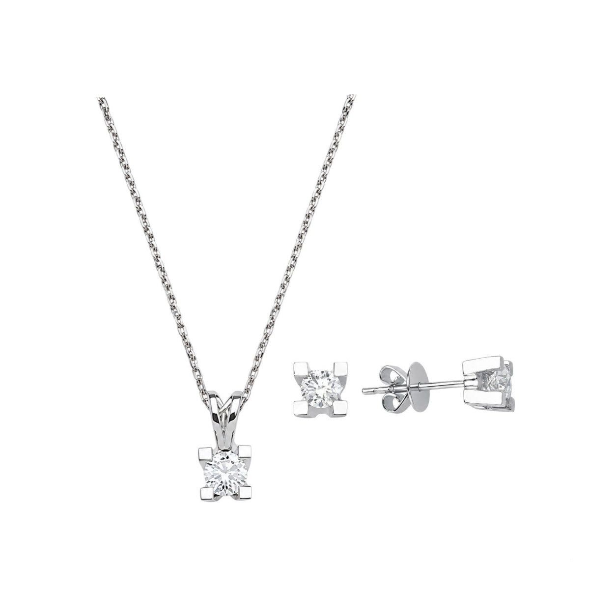 0.75 Ct Londia Doğal Pırlanta Tasarım Tektaş Set 14K Altın