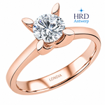 0.80 Karat F Rengi HRD Uluslararası Sertifikalı Kelebek Model Tektaş