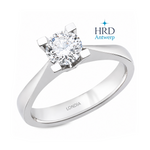 0.80 Karat F Rengi HRD Uluslararası Sertifikalı Valentine Model Tektaş