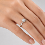 0.80 Karat F Rengi HRD Uluslararası Sertifikalı Valentine Model Tektaş