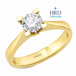 0.80 Karat F Rengi HRD Uluslararası Sertifikalı Valentine Model Tektaş