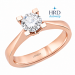 0.80 Karat F Rengi HRD Uluslararası Sertifikalı Valentine Model Tektaş