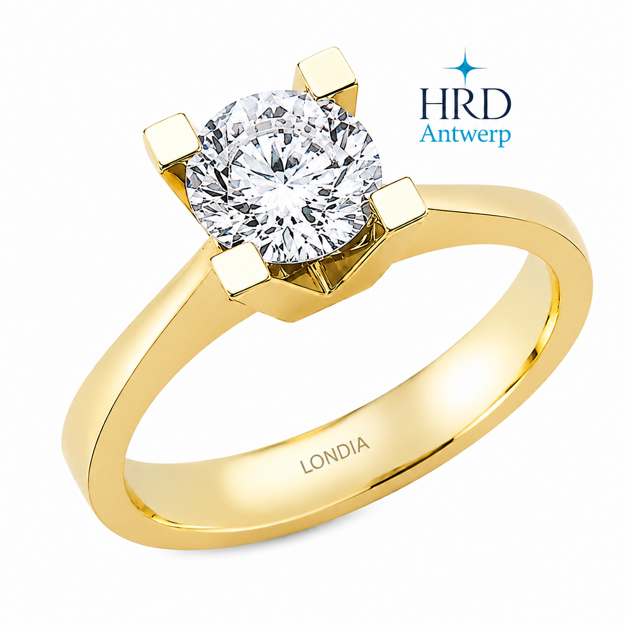 0.90 Karat F Rengi HRD Uluslararası Sertifikalı Valentine Model Tektaş
