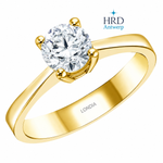 0.90 Karat F Rengi HRD Uluslararası Sertifikalı Klasik Tektaş Yüzük