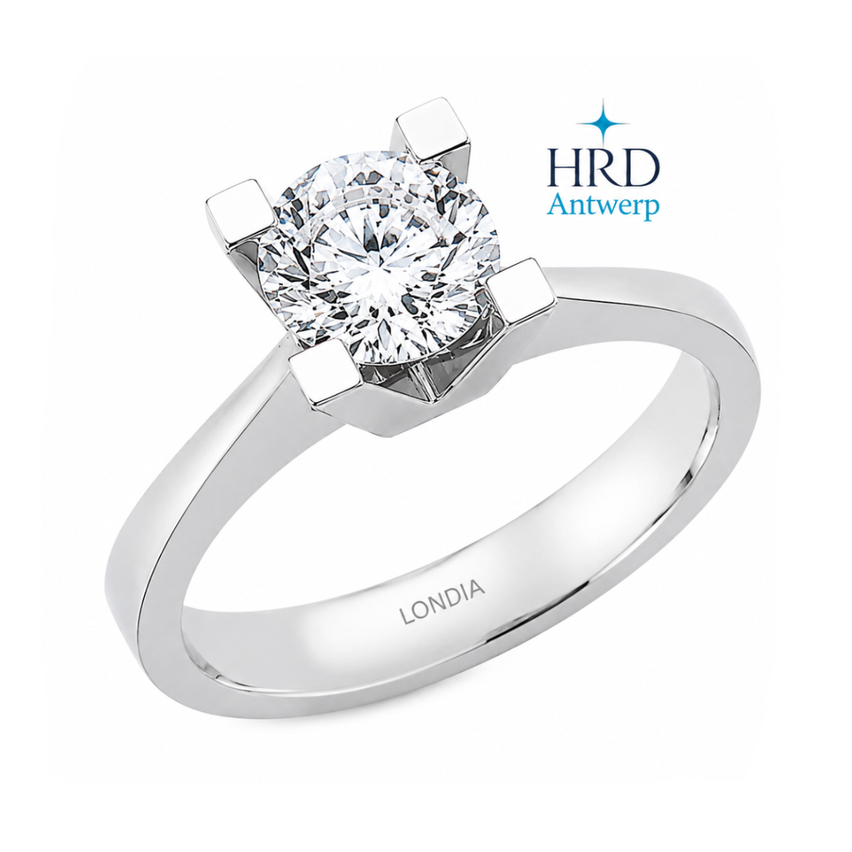 0.90 Karat F Rengi HRD Uluslararası Sertifikalı Valentine Model Tektaş