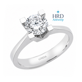 0.90 Karat F Rengi HRD Uluslararası Sertifikalı Valentine Model Tektaş