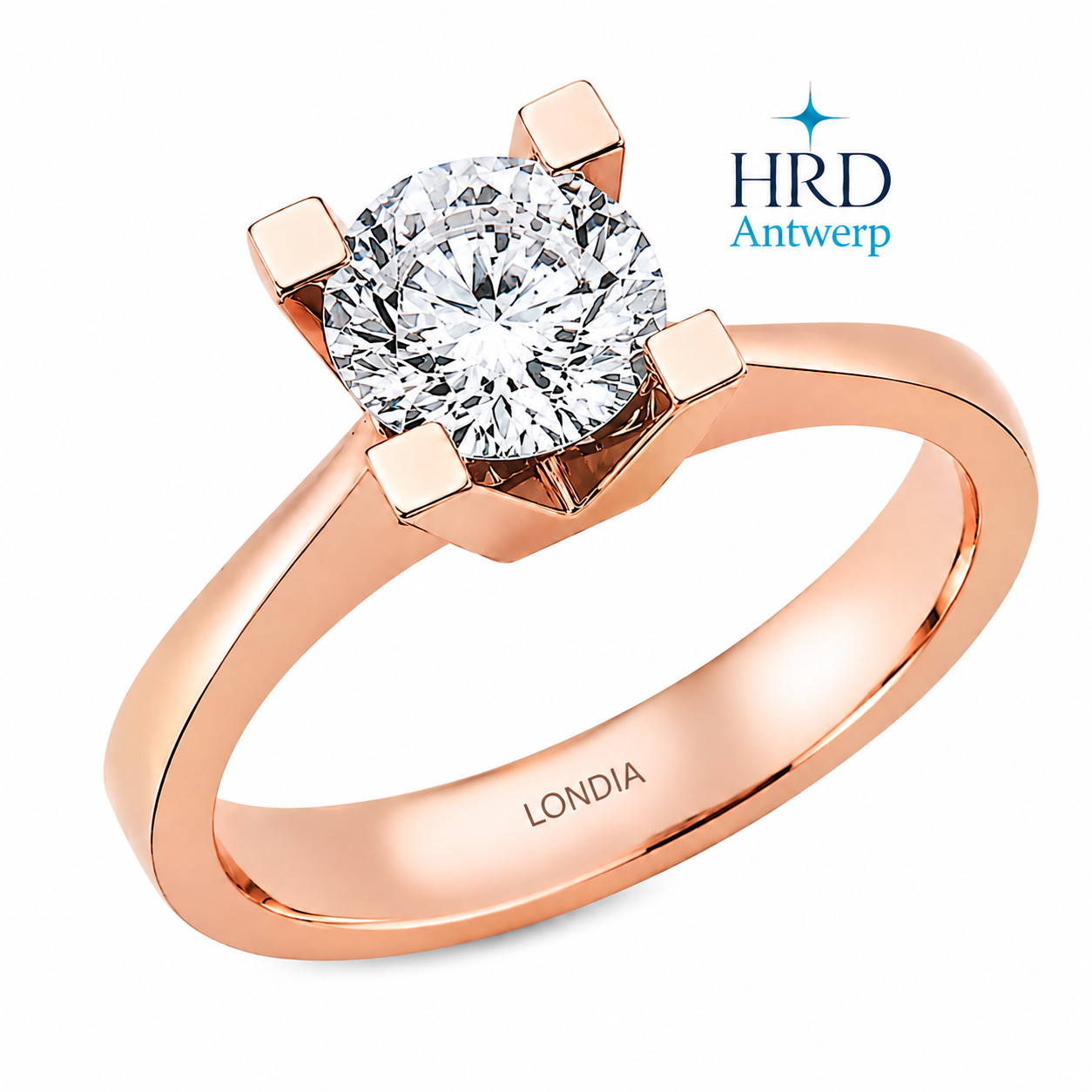 0.90 Karat F Rengi HRD Uluslararası Sertifikalı Valentine Model Tektaş
