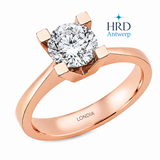 0.90 Karat F Rengi HRD Uluslararası Sertifikalı Valentine Model Tektaş