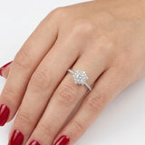 0.95 Ct. Doğal Pırlanta Vintage Tasarım ‘Lotus’ Yüzük, 14 Ayar Altın