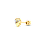 0,04 Karat Londia Heart Pırlanta Tasarım Piercing