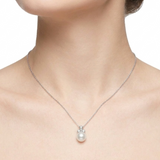 0,15 Karat İncili Pırlanta Kolye