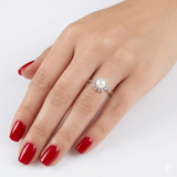 0,20 Karat İncili Pırlanta Yüzük