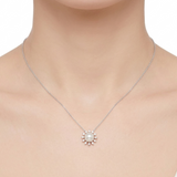 0,25 Karat İncili Pırlanta Kolye