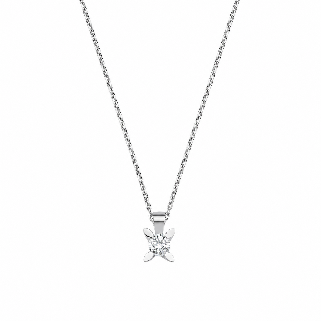 0,60 Ct Doğal Pırlanta Londia Kelebek Tasarım Tektaş Set 14K Altın