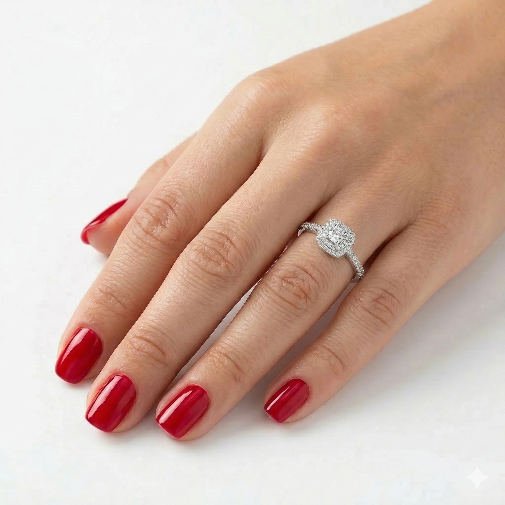 0,60 Karat Doğal Pırlanta Tasarım Yüzük