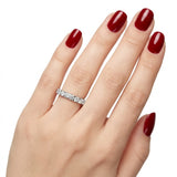 0,60 Karat Pırlanta Yarımtur Yüzük 18 Ayar Altın