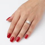 0,65 Karat İncili Pırlanta Set