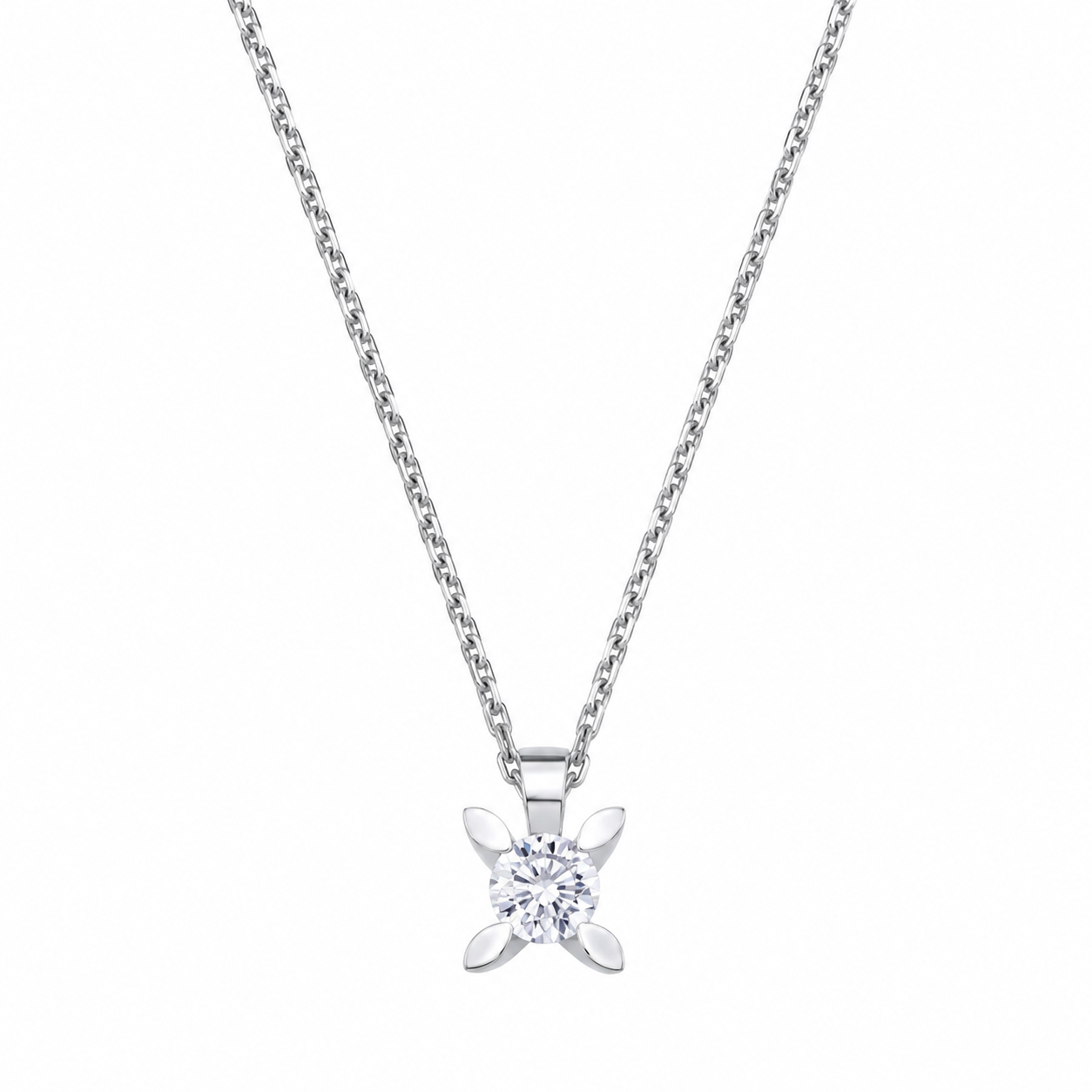 0,75 Ct Doğal Pırlanta Londia Kelebek Tasarım Tektaş Set 14K Altın