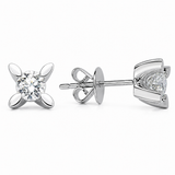 0,90 Ct Doğal Pırlanta Londia Kelebek Tasarım Tektaş Set 14K Altın