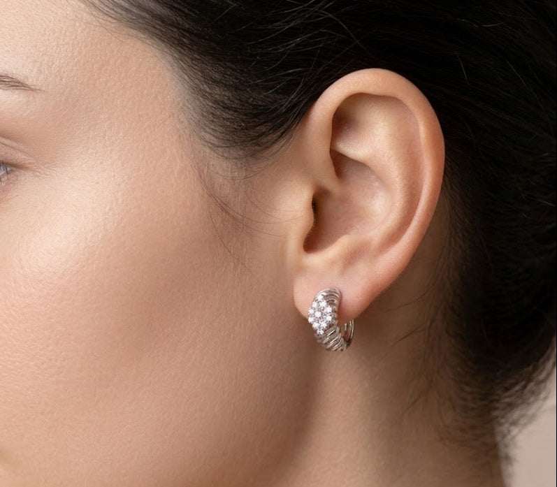 1.40 Ct. Doğal Pırlanta Londia Flora Koleksiyonu Seti 14K Altın