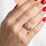 1.65 Ct. Doğal Pırlanta Londia Flora Koleksiyonu Seti 14K Altın