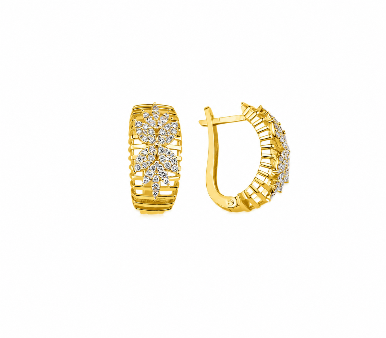 1.65 Ct. Doğal Pırlanta Londia Flora Koleksiyonu Seti 14K Altın