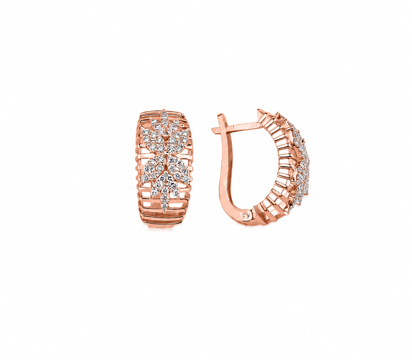 1.65 Ct. Doğal Pırlanta Londia Flora Koleksiyonu Seti 14K Altın