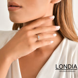 0,50 Ct Doğal Pırlanta Tektaş Yüzük 14 Ayar Altın