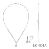 3,10 Karat Doğal Pırlanta Baget Düğün Seti