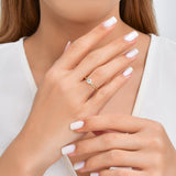 0.60 Ct. Doğal Pırlanta Tektaş ‘Modern’ Tasarım Yüzük 14 Ayar Altın