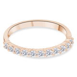 0,40 Karat Pırlanta Eterna Tasarım Yarım Tamtur Yüzük 14 Ayar Altın