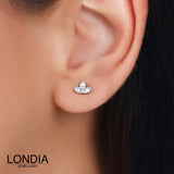 0,03 Karat Londia Pırlanta Zambak Tasarım Piercing