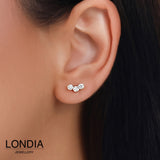 0,20 Karat Londia Tria Pırlanta Tasarım Piercing