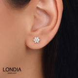 0,16 Karat Londia Daisy Pırlanta Tasarım Piercing