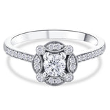 18 Ayar Altın 0,50 Karat Doğal Pırlanta Vintage Tasarım “Celestia” Yüzük