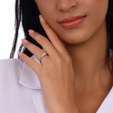 0,70 Karat Doğal Yuvarlak Kesim Pırlantalı Vintage Tasarım “Vela” Yüzük, 14 Ayar Altın