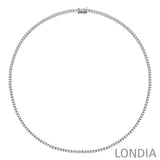 7,00 Karat Pırlantalı Tenis Kolye, 18 Ayar Saf Altın