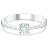 0.40 Ct. Doğal Pırlanta Tektaş ‘Klasik’ Tasarım Yüzük, 14 Ayar Altın