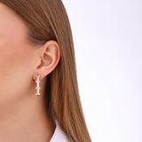 18K Altın 1,05 ct Londia Classy Doğal Pırlanta Küpe