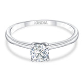 “0.50 Ct. Doğal Pırlanta Tektaş ‘Modern’ Yüzük, 14 Ayar Altın