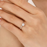 “0.50 Ct. Doğal Pırlanta Tektaş ‘Modern’ Yüzük, 14 Ayar Altın