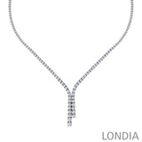 2,50 Karat Pırlantalı Clair Tasarım Dereceli Tenis Kolye, 14 Ayar Saf Altın