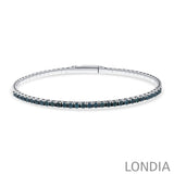 14 Ayar Altın 1,50 Karat Flexible Koleksiyon Mavi Pırlanta Erkek Bilekliği