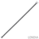 14 Ayar Altın 4,00 Karat Clair Koleksiyonu Siyah Pırlanta Erkek Bilekliği